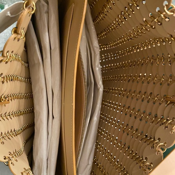 Paco Rabanne leather hobo bag with gold grommets - Picture 7 of 7